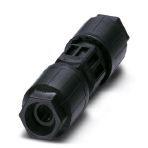 Phoenix Contact 1403838 QUICKON cable connector, black, 4+PE-pos., 1.0 mm² ... 2.5 mm² / 690 V / 20 A, for 6 mm ... 11 mm cable diameter.
