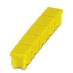 Phoenix Contact 1003442 Cover, Strip, yellow, unlabeled, mounting type: plug in, for terminal block width: 4.5 mm, lettering field size: 4.5 x 5.55 mm, Number of individual labels: 5