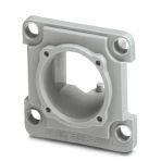 Phoenix Contact 1689446 RJ45 panel mounting frame, IP67, for PCB connection, for square panel cutout, with grommet, without mounting screws, color: gray