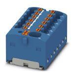 Phoenix Contact 1046962 Distribution block, Basic terminal block with supply, nominal current: 41 A, connection method: Push-in connection, Push-in connection, number of connections: 13, cross section: 0.2 mm² - 6 mm², AWG: 24 - 10, width: 31.4 mm, height: 17.7 mm, color: blue, 
