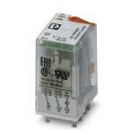 Phoenix Contact 2903667 Plug-in industrial relay with power contacts, 2 changeover contacts, test button, status LED, mechanical switching position indicator, input voltage: 120 V AC
