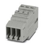 Phoenix Contact 3000657 COMBI receptacle, nom. voltage: 500 V, nominal current: 24 A, connection method: Push-in connection, number of connections: 3, number of positions: 3, cross section: 0.14 mm² - 4 mm², AWG: 26 - 12, width: 15.4 mm, height: 41 mm, color: gray