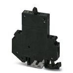 Phoenix Contact 0914073 Thermomagnetic device circuit breaker, number of positions: 1, connection method: Screw connection, cross section: 0.2 mm²- 6 mm², AWG: 24 - 10, nominal current: 1 A, width: 12.5 mm, fuse type: Automatic device, mounting type: DIN rail: 35 mm, Color: blac