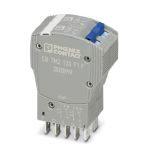Phoenix Contact 2800899 Thermomagnetic device circuit breaker, 2-pos., tripping characteristic F1 (fast-blow), 2 changeover contacts, plug for base element.