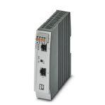 Phoenix Contact 2703005 PoE injector, 30 W, two RJ45 jacks, 10/100/1000 Mbps, DIN rail mounting, IP20