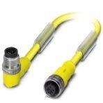 Phoenix Contact 1547410 Sensor/actuator cable, 4-position, Variable cable type, Plug angled 1/2"-20UNF, coding: C, on Socket straight 1/2"-20UNF, coding: C, cable length: Free input (0.2 ... 40.0 m)