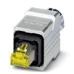 Phoenix Contact 1422108 RJ45 connector, IP67, with push/pull interlocking (version 14), metal housing, for 10 Gbps, for AWG 24 ... 27 stranded conductors