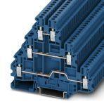Phoenix Contact 3002389 Multi-level terminal block, connection method: Screw connection, cross section: 0.14 mm² - 4 mm², AWG: 26 - 12, width: 5.2 mm, color: blue, mounting type: NS 35/7,5, NS 35/15