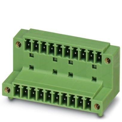 Phoenix Contact 1830211 PCB headers, nominal cross section: 1.5 mmÂ², color: green, nominal current: 8 A, rated voltage (III/2): 160 V, contact surface: Tin, type of contact: Male connector, number of potentials: 26, number of rows: 2, number of positions: 13, number of connecti