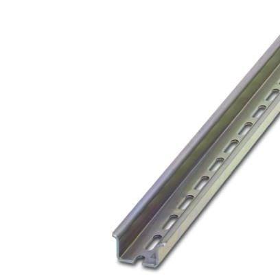 Phoenix Contact 1210006 DIN rail perforated, similar to EN 60715, material:Â Steel, galvanized, passivated with a thick layer, Standard profile, color:Â silver, Pack of 10 (20 m)