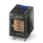 Phoenix Contact 1032521 Plug-in industrial relay in basic design with power contacts, 4 changeover contacts, test key, mechanical switch position indicator, polarity A1+, A2-, input voltage: 24 V DC