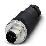 Phoenix Contact 1542965 Connector, Universal, 5-position, Plug straight M12 SPEEDCON, Coding: A, Screw connection, knurl material: Zinc die-cast, nickel-plated, cable gland Pg7, external cable diameter 4 mm ... 6 mm