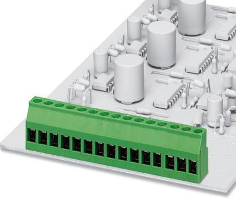 Phoenix Contact 1714243 PCB terminal block, nominal current: 24 A, rated voltage (III/2): 400 V, nominal cross section: 2.5 mmÂ², number of potentials: 3, number of rows: 1, number of positions per row: 3, product range: MKDS 3, pitch: 5 mm, connection method: Screw connection w