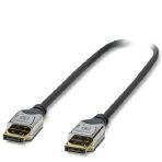 Phoenix Contact 2404774 DisplayPort (DP) cable (2 m) for use with industrial computers