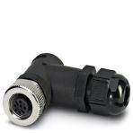 Phoenix Contact 1556812 Sensor/actuator socket, angled, 5-pos., M12, A-coded, screw connection, metal knurl, cable gland Pg9 SKINTOP®