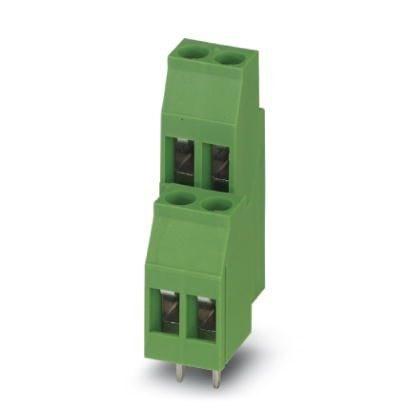 Phoenix Contact 1721029 PCB terminal block, nominal current: 22 A, rated voltage (III/2): 400 V, nominal cross section: 2.5 mmÂ², number of potentials: 4, number of rows: 2, number of positions per row: 2, product range: MKKDS 3, pitch: 5 mm, connection method: Screw connection 