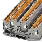 Phoenix Contact 3205116 Double-level terminal block, connection method: Quick connection, cross section: 0.25 mm² - 1.5 mm², AWG: 24 - 16, width: 5.2 mm, color: gray, mounting type: NS 35/7,5, NS 35/15