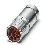 Phoenix Contact 1622009 Cable connector, SH, straight long, shielded: yes, Screw locking, M23, No. of pos.: 4+4+4+PE / 3+N+PE, type of contact: Pin, Crimp connection, cable diameter range: 9 mm ... 12 mm, coding:N