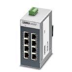 Phoenix Contact 2891002 Ethernet switch, 8 TP RJ45 ports, automatic detection of data transmission speed of 10/100 Mbps (RJ45), autocrossing function