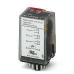 Phoenix Contact 1109568 Plug-in octal relay in basic design with power contacts, 3 changeover contacts, test button, status LED, mechanical switch position indicator, input voltage: 115 V AC