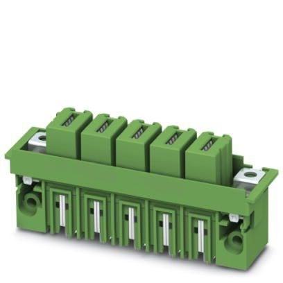 Phoenix Contact 1793639 Feed-through header, nominal cross section: 35 mmÂ², color: green, nominal current: 125 A, rated voltage (III/2): 1000 V, contact surface: Silver, type of contact: Female connector, number of potentials: 5, number of rows: 1, number of positions: 5, numbe
