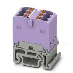 Phoenix Contact 3002973 Distribution block, bridged internally, The blocks can be bridged with one another via the conductor shaft. For corresponding plug-in bridges, see accessories, nom. voltage: 500 V, nominal current: 17.5 A, connection method: Push-in connection, number of 