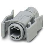Phoenix Contact 1652732 RJ45 sleeve housings, degree of protection: IP67, number of positions: 8, material: PA, cable outlet: straight, color: traffic grey A RAL 7042, Ethernet