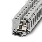 Phoenix Contact 1093658 Installation terminal block, with six-lobe screw, Screw connection, cross section: 0.75 mm² - 35 mm², AWG: 18 - 2, width: 15.2 mm, color: gray, mounting type: NS 35/7,5, NS 35/15, NS 32