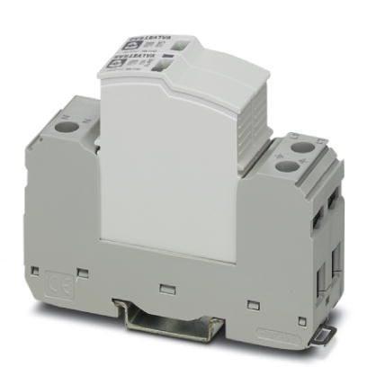 Phoenix Contact 2905348 Plug-in surge arrester, in accordance with Type 2/Class II, for 1-phase power supply networks with separate N and PE (3-conductor system: L1, N, PE), with remote indication contact.