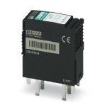 Phoenix Contact 2800804 Surge protection plug with integrated multi-stage status indicator on the module for two 2-wire floating signal circuits. 24 V DC nominal voltage.