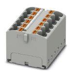 Phoenix Contact 3273944 Distribution block, bridged internally, The blocks can be bridged with one another via the conductor shaft. For corresponding plug-in bridges, see accessories, nom. voltage: 450 V, nominal current: 32 A, connection method: Push-in connection, number of co