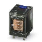 Phoenix Contact 1032527 Plug-in industrial relay with power contacts, 4 changeover contacts, test button, status LED, mechanical switch position indicator, input voltage: 24 V DC