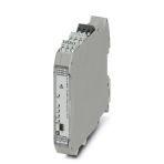 Phoenix Contact 2865052 2-channel NAMUR signal conditioner with wide range power supply for proximity sensors and switches. In terms of signal output, for each channel there is a relay with a changeover contact available. Line fault detection (LFD), 3-way isolation, screw connec