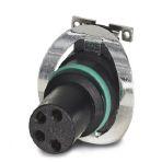 Phoenix Contact 1412236 Flush-type connector, 4-position, Socket, straight, M8, A-coded, PCB mounting, SMD