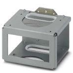 Phoenix Contact 1032996 The DIN rail mounting frame can be used to mount a display on a DIN rail, e.g., in the control cabinet. The DIN rail mounting frame can be used with the following digital displays: FA MCR-(EX)-DS-I-I-OLP, FA MCR-(EX)-D-TUI-UI-2REL-UP