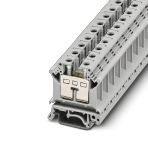 Phoenix Contact 1093660 Installation terminal block, with six-lobe screw, Screw connection, cross section: 2.5 mm² - 25 mm², AWG: 12 - 4, width: 12.2 mm, color: gray, mounting type: NS 35/7,5, NS 35/15, NS 32