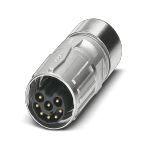 Phoenix Contact 1618682 Cable connector, straight, SPEEDCON locking, M17, number of positions: 17, type of contact: Pin, shielded: yes, degree of protection: IP67, cable diameter range: 3.5 mm ... 5.5 mm, number of positions: 17, connection method: Crimp connection