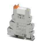 Phoenix Contact 1078800 PLC-INTERFACE for high switch-on currents, consisting of PLC-BSC.../1 IC/ACT basic terminal block with push-in connection and plug-in miniature relay, for mounting on DIN rail NS 35/7,5, max. switch-on current up to 130 A, 1 N/O contact, input voltage 12 