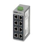 Phoenix Contact 2891020 Ethernet switch, 8 TP RJ45 ports, automatic detection of data transmission speed of 10/100 Mbps (RJ45), autocrossing function