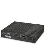 Phoenix Contact 2402759 IP20-rated Valueline® industrial box PC (BPC) with fanless design. Energy-efficient Intel® quad-core Celeron® N2930 processor. Up to 8 GB of RAM. Mass storage options include CFast®, HDD, and SSD formats.