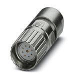 Phoenix Contact 1629223 Cable connector, M23 PRO, straight, shielded: yes, Screw locking, M23, No. of pos.: 8+1, type of contact: Socket, Crimp connection, cable diameter range: 4 mm ... 8.5 mm, coding:N