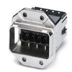 Phoenix Contact 1608249 Push/pull panel mounting frame, metal, version 14, including contact insert with spring-cage connection, fixed 24 V coding according to Guideline for PROFINET, for rectangular mounting cutout, with seal, without fixing screws