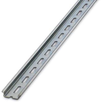 Phoenix Contact 1206418 DIN rail perforated, acc. to EN 60715, material:Â Steel, Galvanized, white passivated, Standard profile, color:Â silver, Pack of 10 (20 m)
