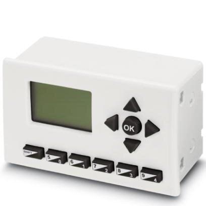 Phoenix Contact 2701137 User interface for Nanoline controllers. Mounts directly on the base unit. Can be mounted remotely using the mounting kit.