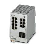 Phoenix Contact 2702906 Managed Switch 2000, 14 RJ45 ports 10/100 Mbps, 2 SC single mode 100 Mbps, degree of protection: IP20, PROFINET Conformance-Class B
