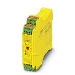 Phoenix Contact 2981813 Safety relay for emergency stop and safety door monitoring up to SIL 3 or Cat. 4, PL e in accordance with EN ISO 13849, automatic or manual activation, 2 N/O contacts with a fixed dropout delay of 0.1 s ... 30 s, pluggable Push-in terminal block